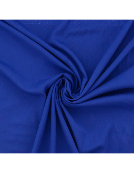 Viscose poplin fabric - Royal blue