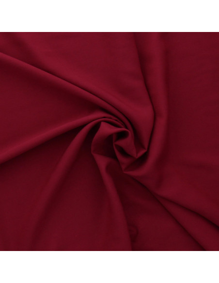 Viscose poplin fabric - Wine red