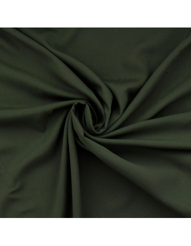 Viscose poplin fabric - Khaki green