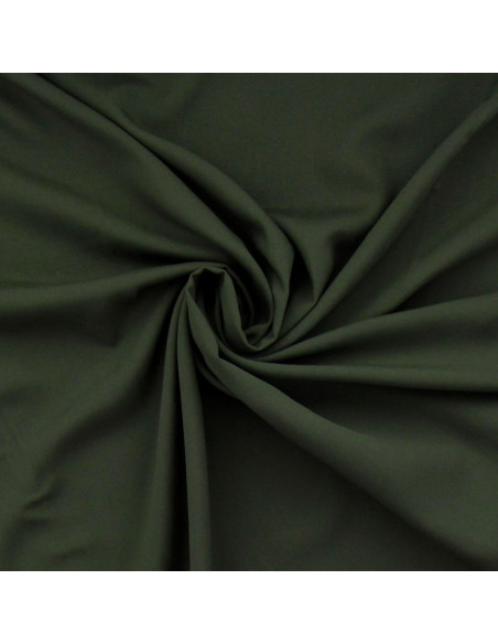 Viscose poplin fabric - Khaki green