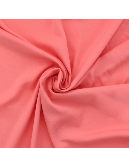 Viscose poplin fabric - Coral