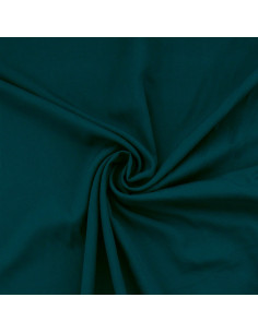 Dark petrol blue viscose poplin fabric