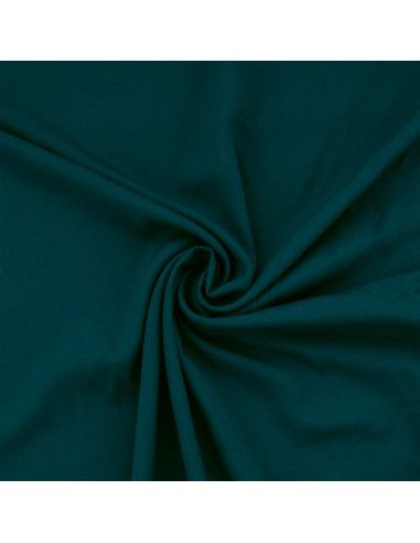 Dark petrol blue viscose poplin fabric