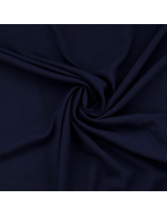 Viscose poplin fabric - Navy blue
