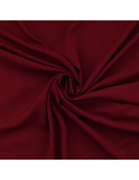 Viscose poplin fabric - Bordeaux