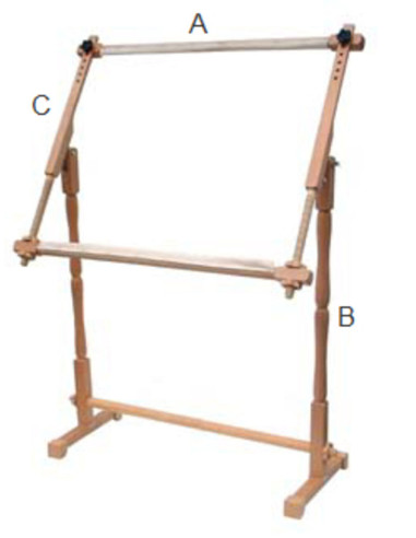 Upright tapestry loom