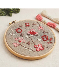 Embroidery Kit - Indian Flowers
