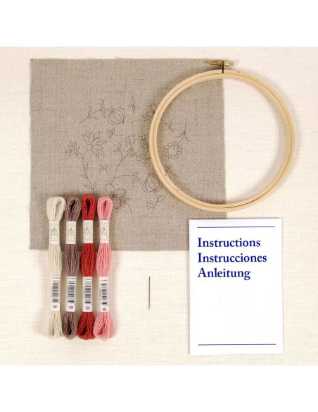 Embroidery Kit - Indian Flowers