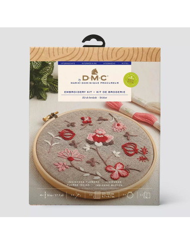 Embroidery Kit - Indian Flowers