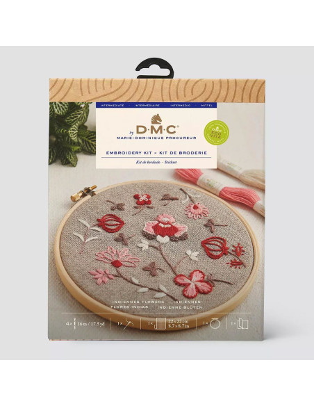 Embroidery Kit - Indian Flowers