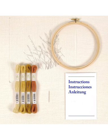 Embroidery Kit - Wheat