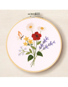 Embroidery kit - Beautiful summer flowers 2