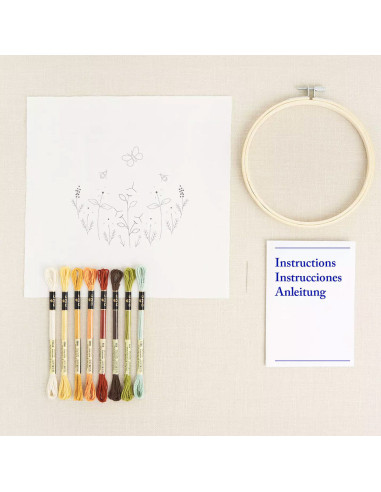 Embroidery kit - Butterfly Garden