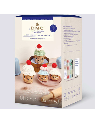 Amigurumi Kit - Cherry Cupcakes