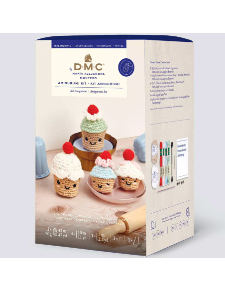 Amigurumi Kit - Cherry Cupcakes