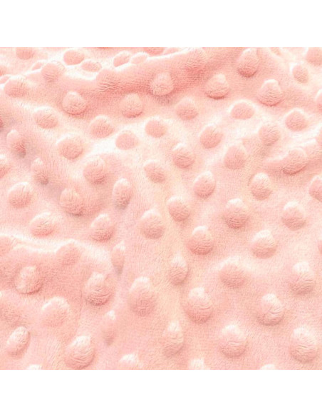 Polka dot minky fabric - Powder