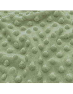 Polka dot minky fabric - Rosemary
