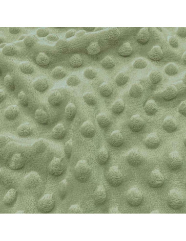 Polka dot minky fabric - Rosemary