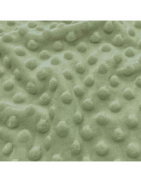 Polka dot minky fabric - Rosemary