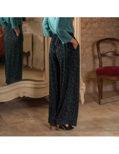 Chalk Dark Viscose Fabric - Églantine & Zoé