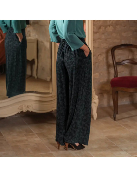 Chalk Dark Viscose Fabric - Églantine & Zoé