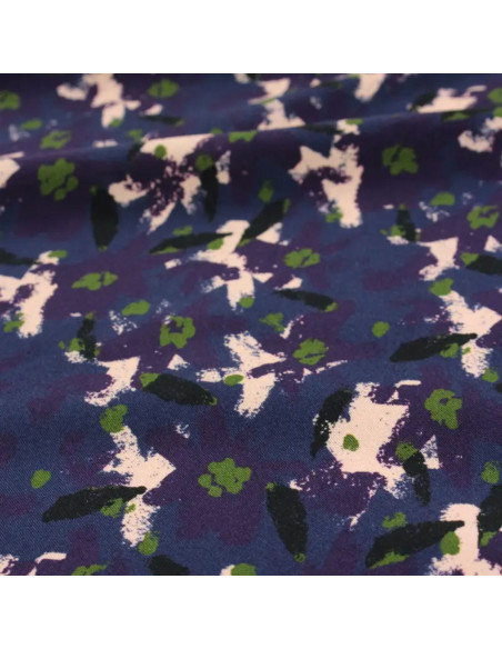 Atlantic Blue Edel Viscose Fabric - Églantine & Zoé