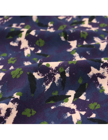 Atlantic Blue Edel Viscose Fabric - Églantine & Zoé