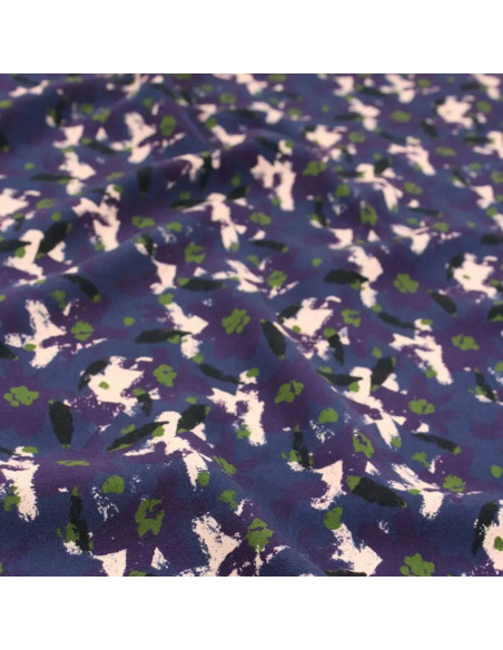 Atlantic Blue Edel Viscose Fabric - Églantine & Zoé