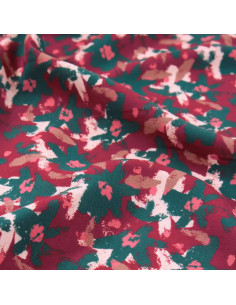 Edel Brick Red Viscose Fabric - Églantine & Zoé
