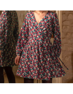 Edel Brick Red Viscose Fabric - Églantine & Zoé 2