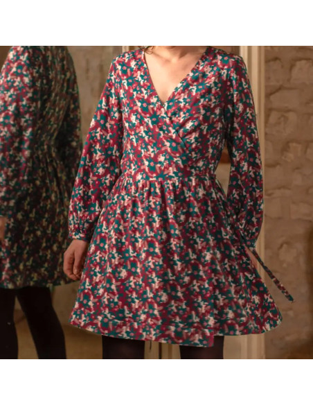 Edel Brick Red Viscose Fabric - Églantine & Zoé