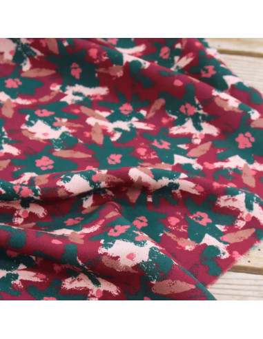 Edel Brick Red Viscose Fabric - Églantine & Zoé