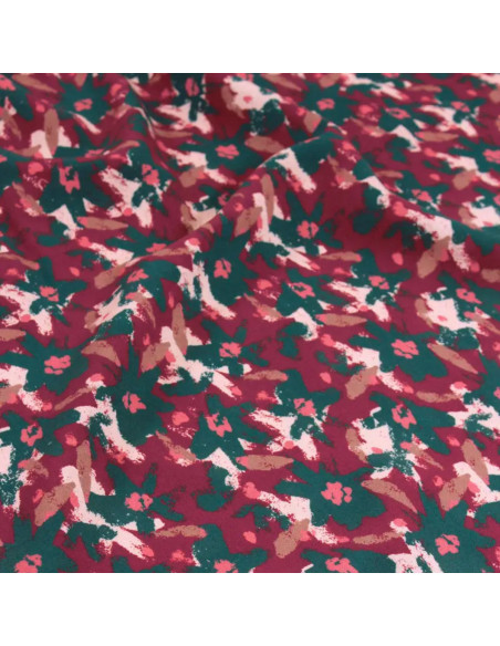 Edel Brick Red Viscose Fabric - Églantine & Zoé