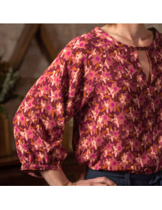 Edel Terracotta Viscose Fabric - Églantine & Zoé 2