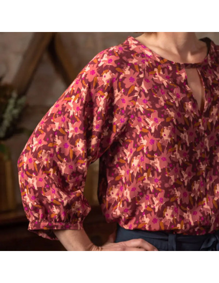 Edel Terracotta Viscose Fabric - Églantine & Zoé