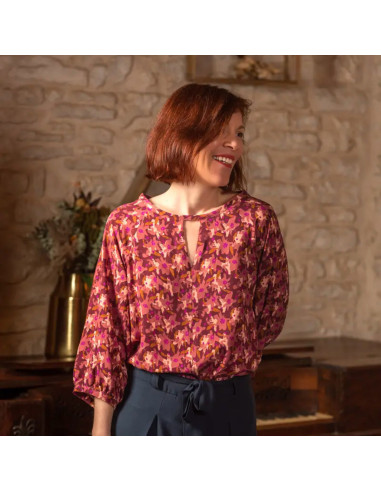Edel Terracotta Viscose Fabric - Églantine & Zoé