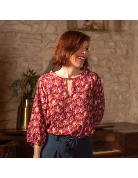 Edel Terracotta Viscose Fabric - Églantine & Zoé