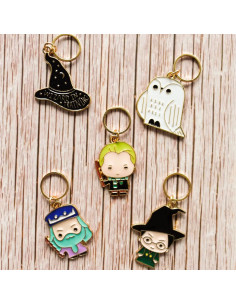 Set of 5 stitch marker rings - Little Wizards 2