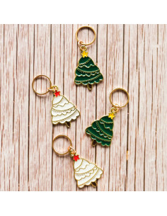 Set of 4 stitch marker rings - Sapinou
