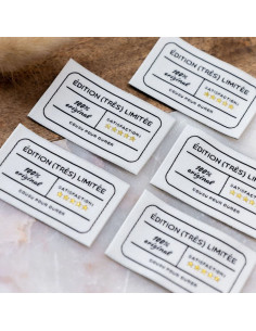 Set of 5 sew-on labels - Very limited edition