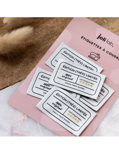 Set of 5 sew-on labels - Very limited edition