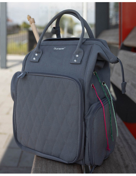 Durable knitting and crochet backpack
