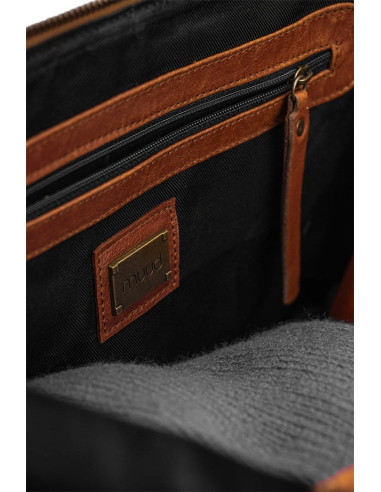 Muud Cleo XL Shoulder Bag - Rich Brown