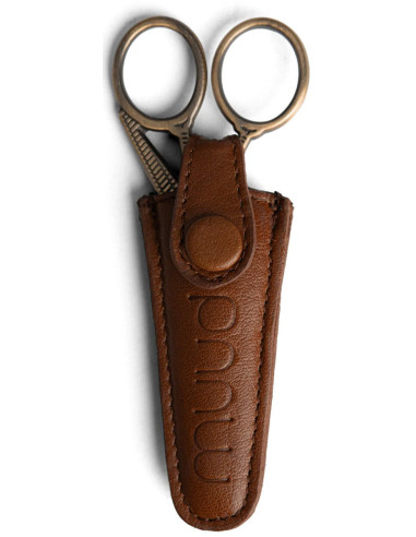 Muud Espoo Leather Protective Case for Embroidery Scissors - Rich Brown