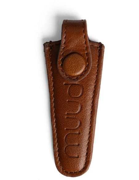 Muud Espoo Leather Protective Case for Embroidery Scissors - Rich Brown