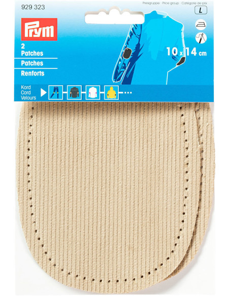 Pair of elbows and knees - Beige Velvet