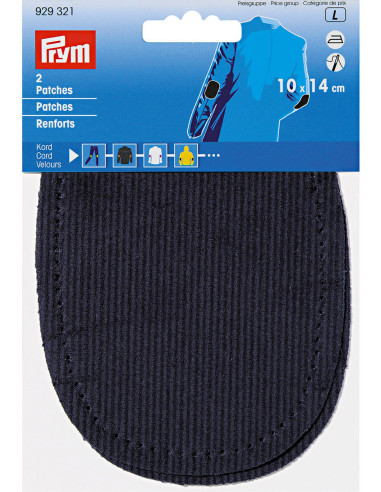 Pair of elbows and knees - Navy Velvet
