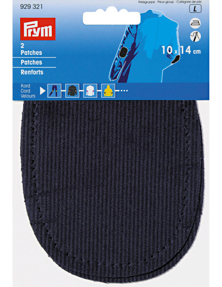 Pair of elbows and knees - Navy Velvet