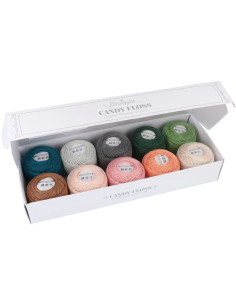 Box of 10 skeins of Scheepjes Candy Floss No. 10 pearl cotton - Studio Manya 2