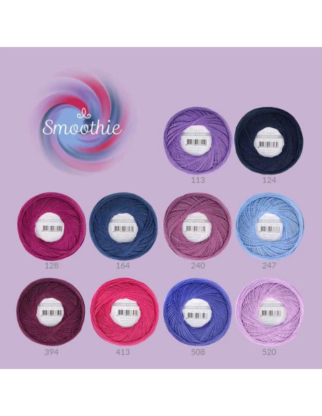 Box of 10 balls of Scheepjes Candy Floss No.10 perle cotton - Smoothie